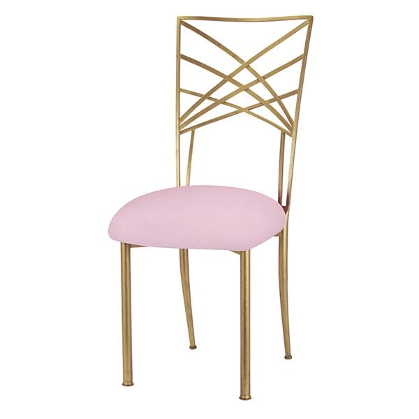 Gold Fanfare With Soft Pink Velvet Cushion Charming Chairs 28 **to inquire about custom fabric and finish options, please contact your local showroom location. charming chairs